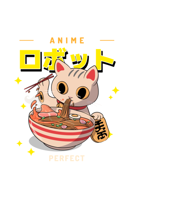 Ramen anime 05 minta fehér pólón