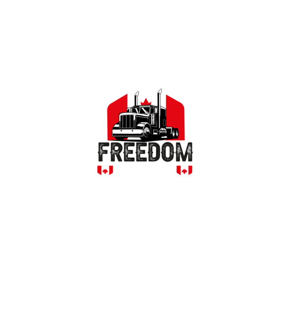 canada freedom truckers minta fekete pólón