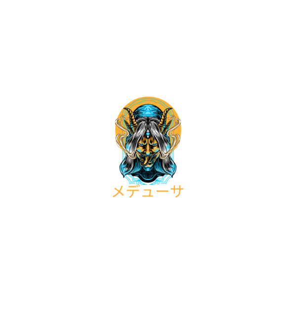 japanese-monster-05 minta szürke pólón