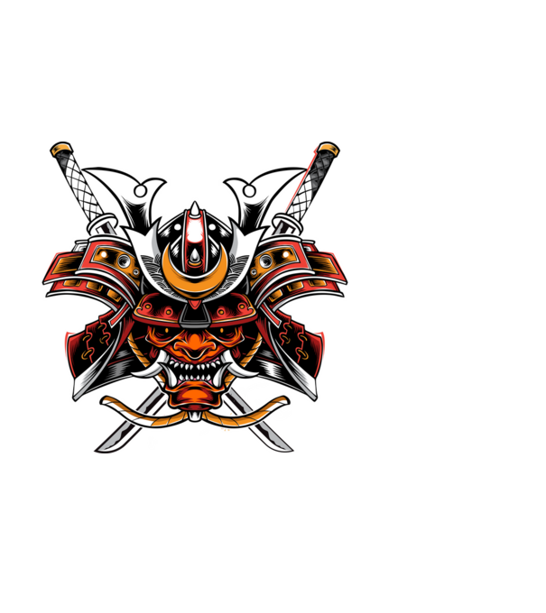 red samurai3 minta fehér pólón