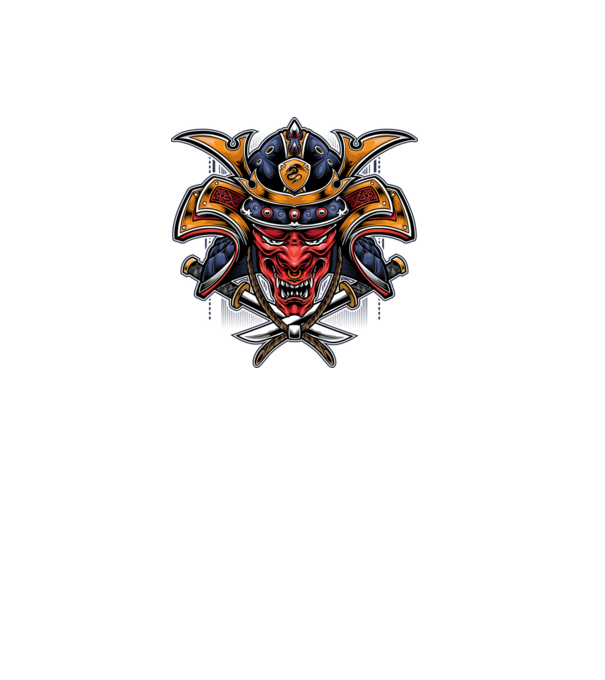 red dragon samurai 01 minta fekete pólón