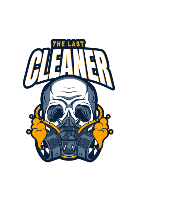 The last cleaner 05 minta fekete pólón