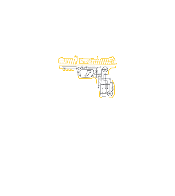 Electric Gun minta szürke pólón