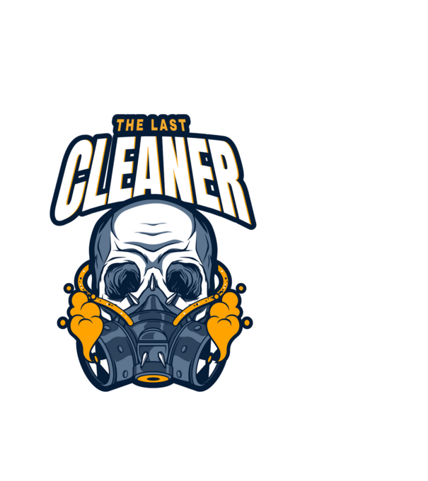 The last cleaner 05 minta fehér pólón