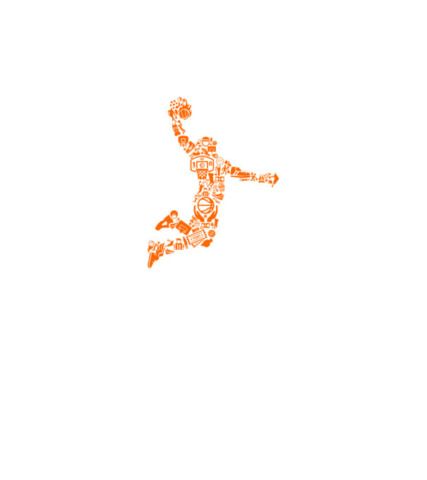 Basketball Player minta fekete pólón