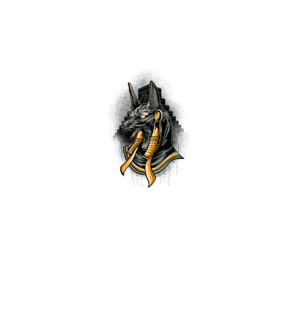 ANUBIS rt minta szürke pólón