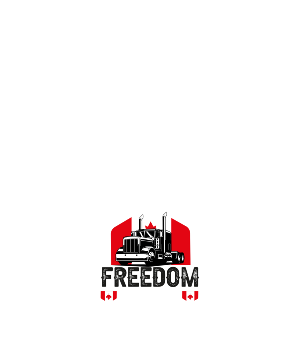 canada freedom truckers minta fehér pólón