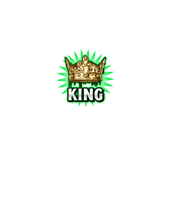 King 01 minta fekete pólón