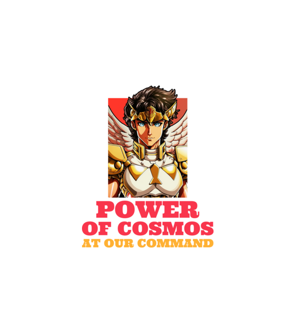Power of Cosmes minta fehér pólón