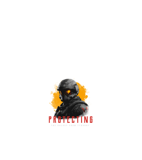 soldier-themed minta fehér pólón