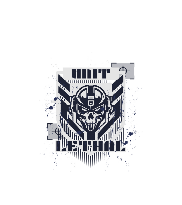 military-emblem-with minta fehér pólón