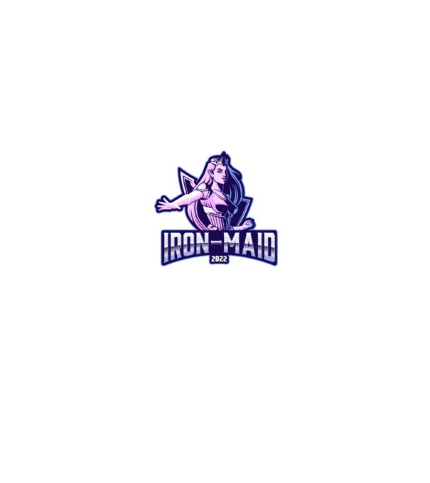 Iron Maid2 minta fekete pólón