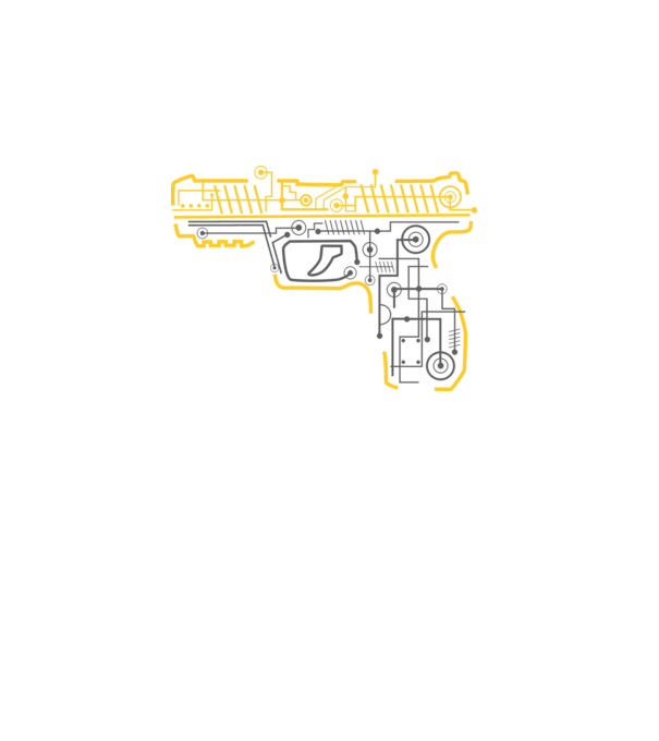 Electric Gun minta rózsaszín pólón
