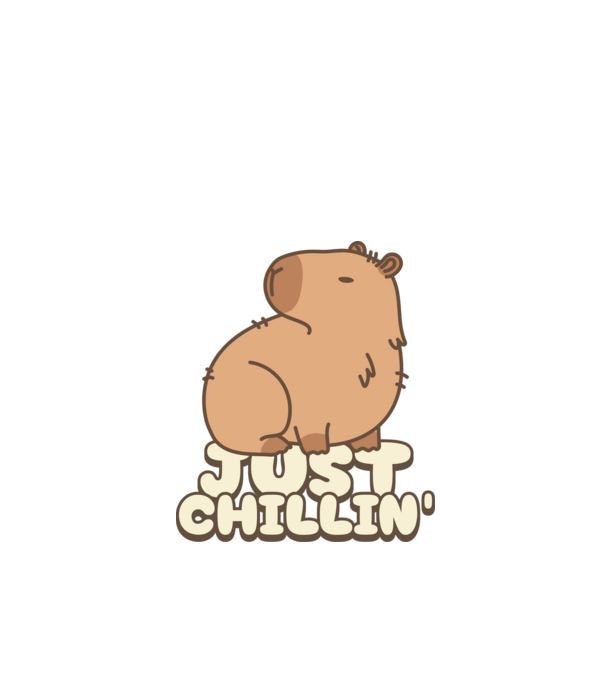Just chillin minta fekete pólón