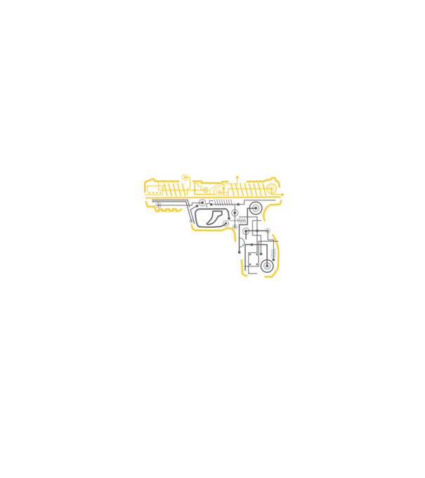 Electric Gun minta fehér/piros pólón