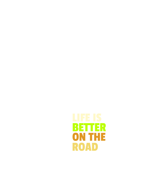 Life is better minta sötétkék pólón
