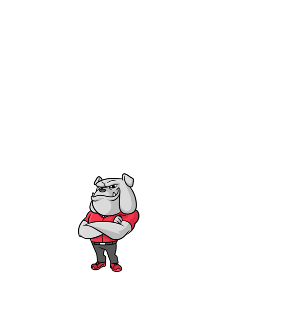Bull dog 1 minta fehér pólón