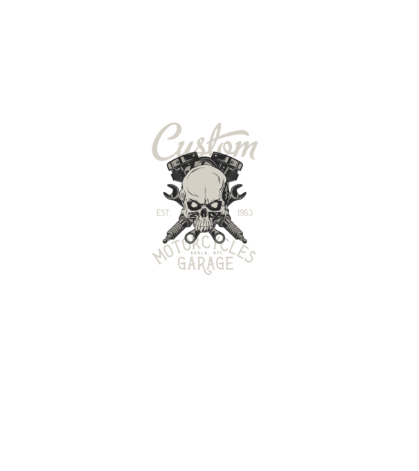 Kerozin Skull 03 minta fekete pólón