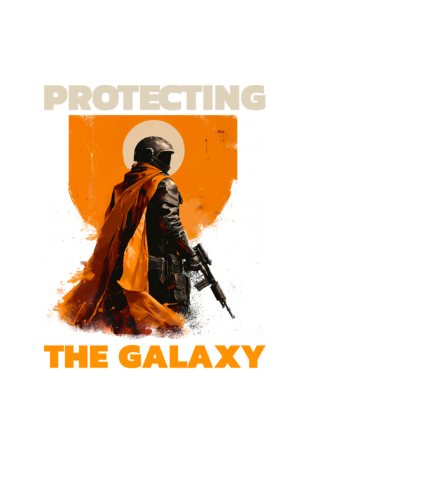 Protecting the galaxy minta fekete pólón