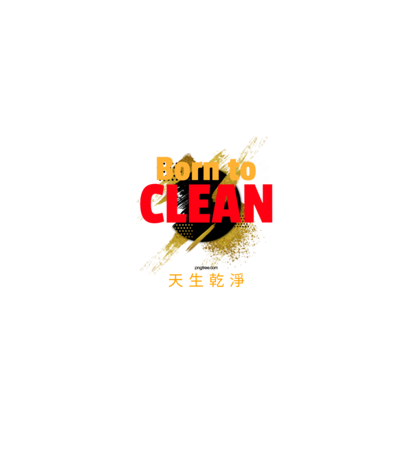 Born to clean 02 minta szürke pólón