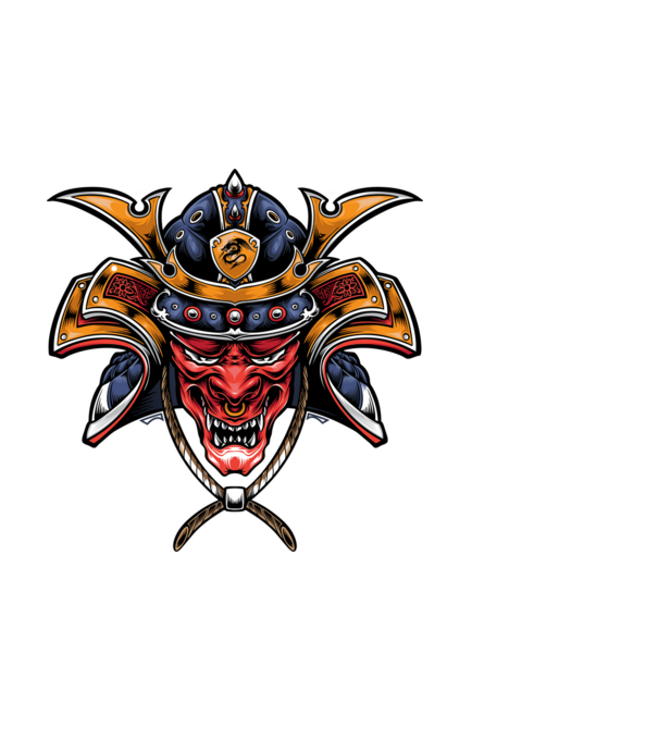red dragon samurai 02 minta fekete pólón