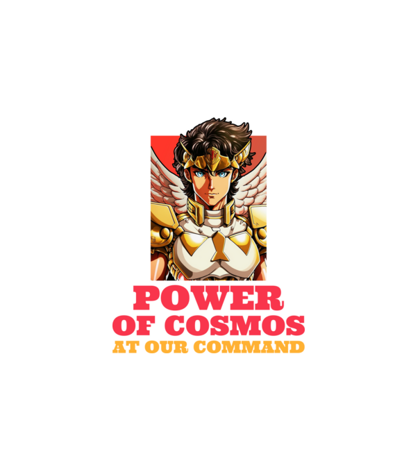 Power of Cosmes minta fehér pólón