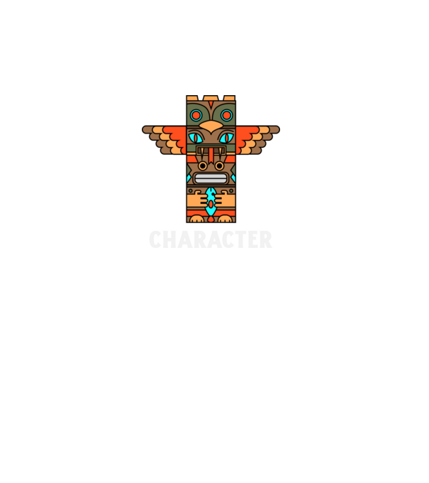Character 01 minta türkiz pólón