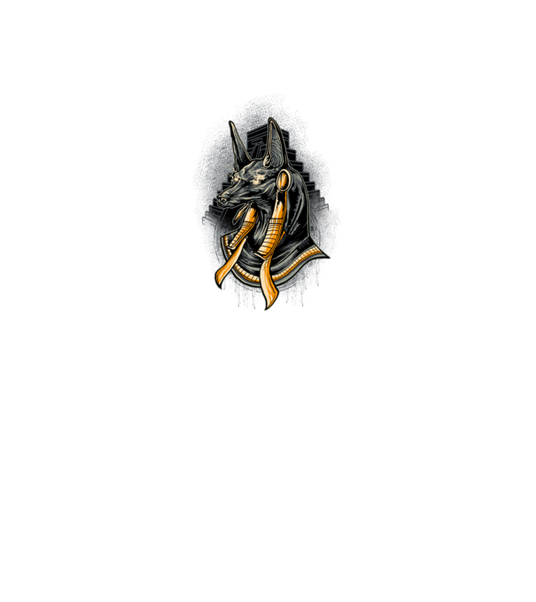 ANUBIS rt minta szürke pólón