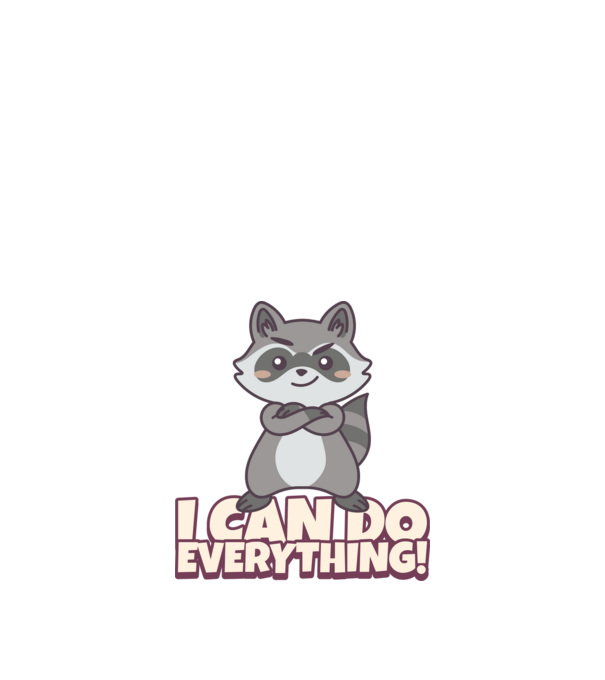 raccoon-illustration minta piros pólón