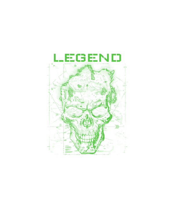 Skull-inspired-by-a-shooters-game minta fehér pólón