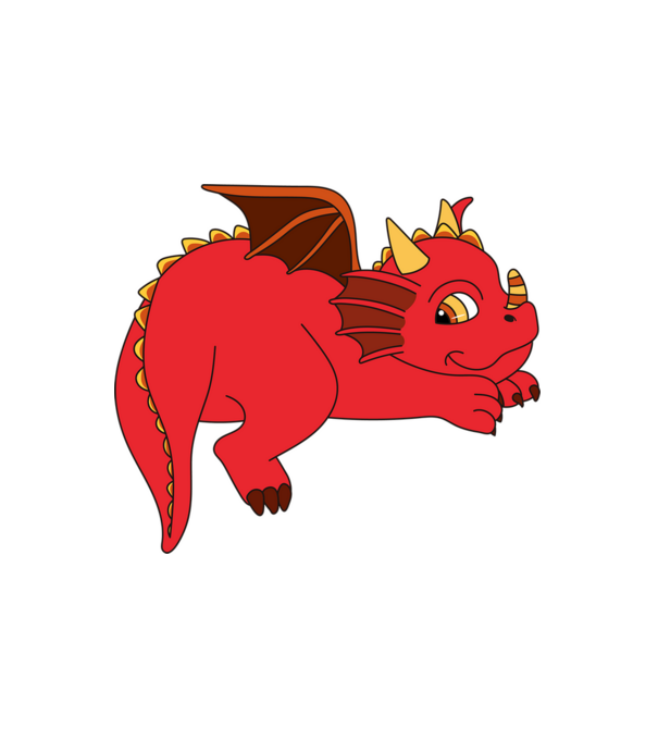 Red fat dinosaur minta fehér pólón