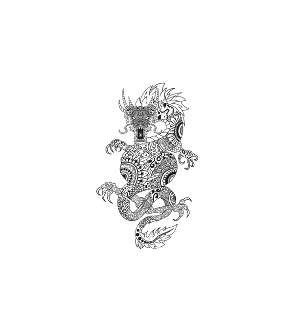 Dragon colection 6 minta fehér pólón