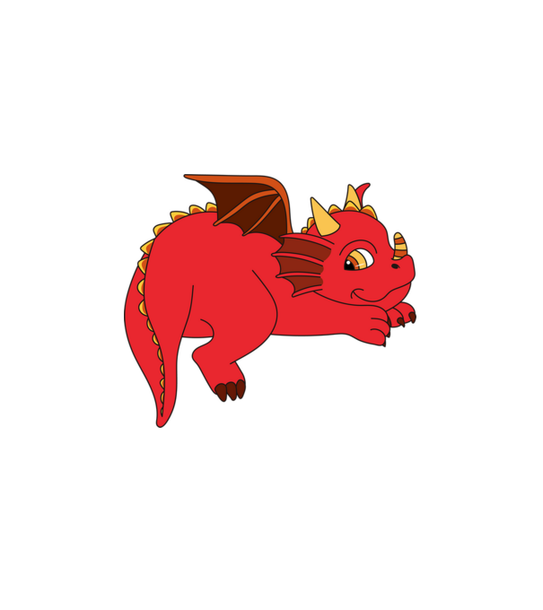 Red fat dinosaur minta fehér pólón