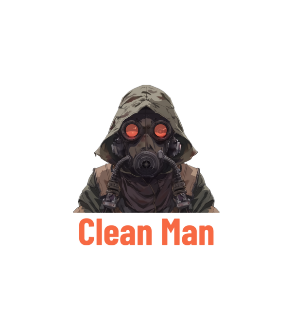 clean man minta fehér pólón