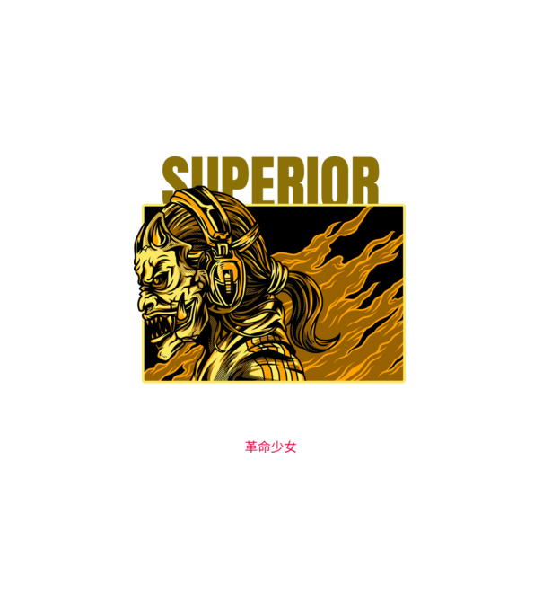 Superior 09 minta fehér pólón