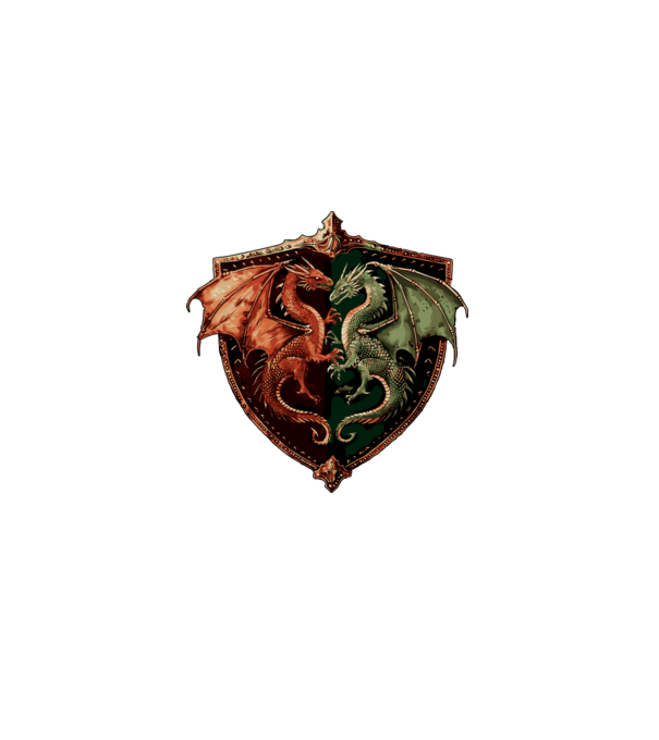 two-dragons minta szürke pólón