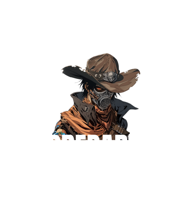 an-apocalyptic-cowboy minta fehér pólón