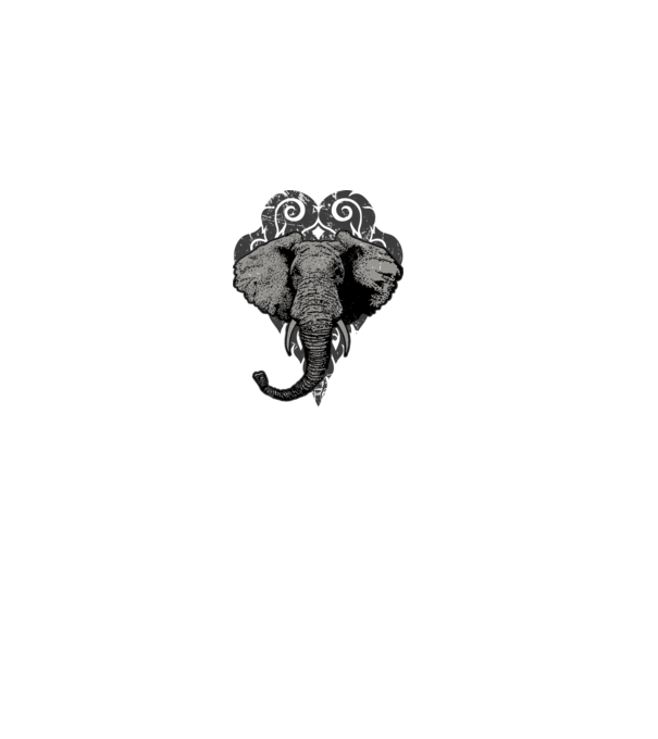 ELEPHANT 1 minta szürke pólón