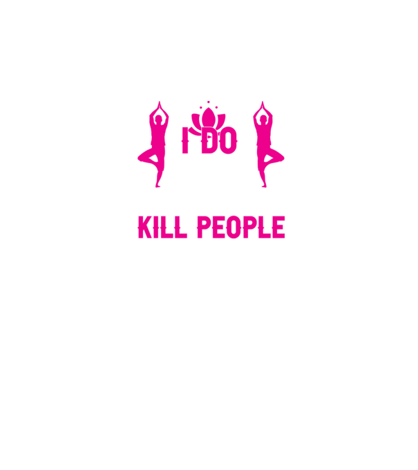 YOGA DON'T KILL minta sötétkék pólón