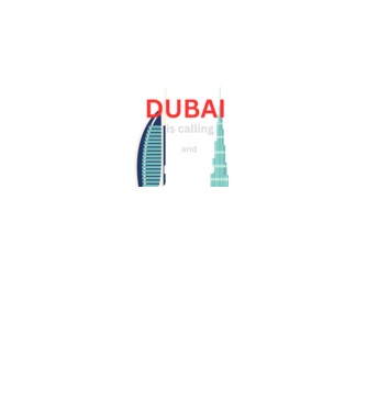 DUBAI is calling minta fekete pólón