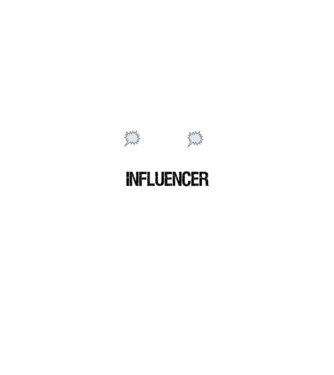 AZ ISKOLA fontos de inkább influencer leszek minta fekete pólón