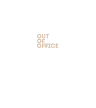 Out of Office minta királykék pólón