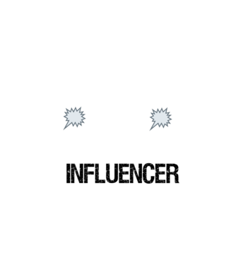 AZ ISKOLA fontos de inkább influencer leszek minta fehér pólón