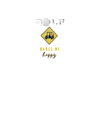 golf_makes_me_happy_merch (1) minta fekete pólón
