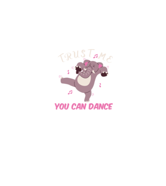 TRUST ME you can dance minta farmerkék pólón