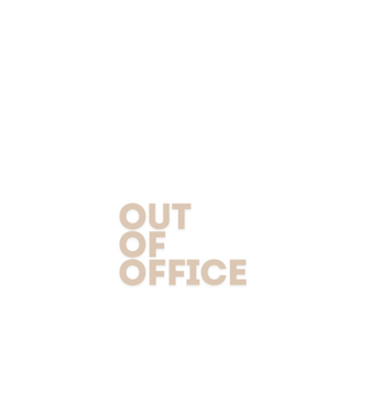 Out of Office minta fekete pólón