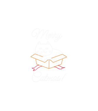 Macskarácsony - Merry Catmas minta fehér pólón
