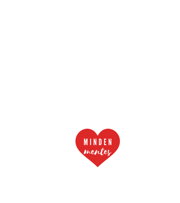 i love minden mentes minta fehér pólón