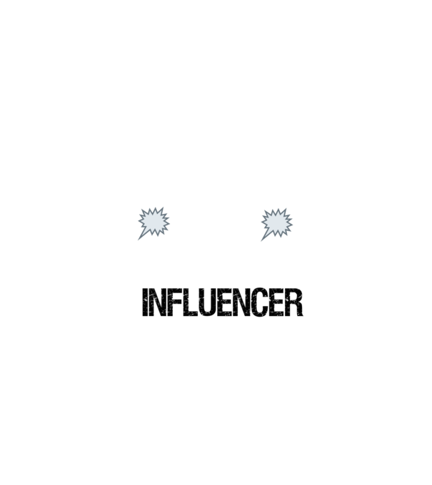 AZ ISKOLA fontos de inkább influencer leszek minta fehér pólón