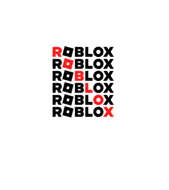 Roblox minta fehér pólón